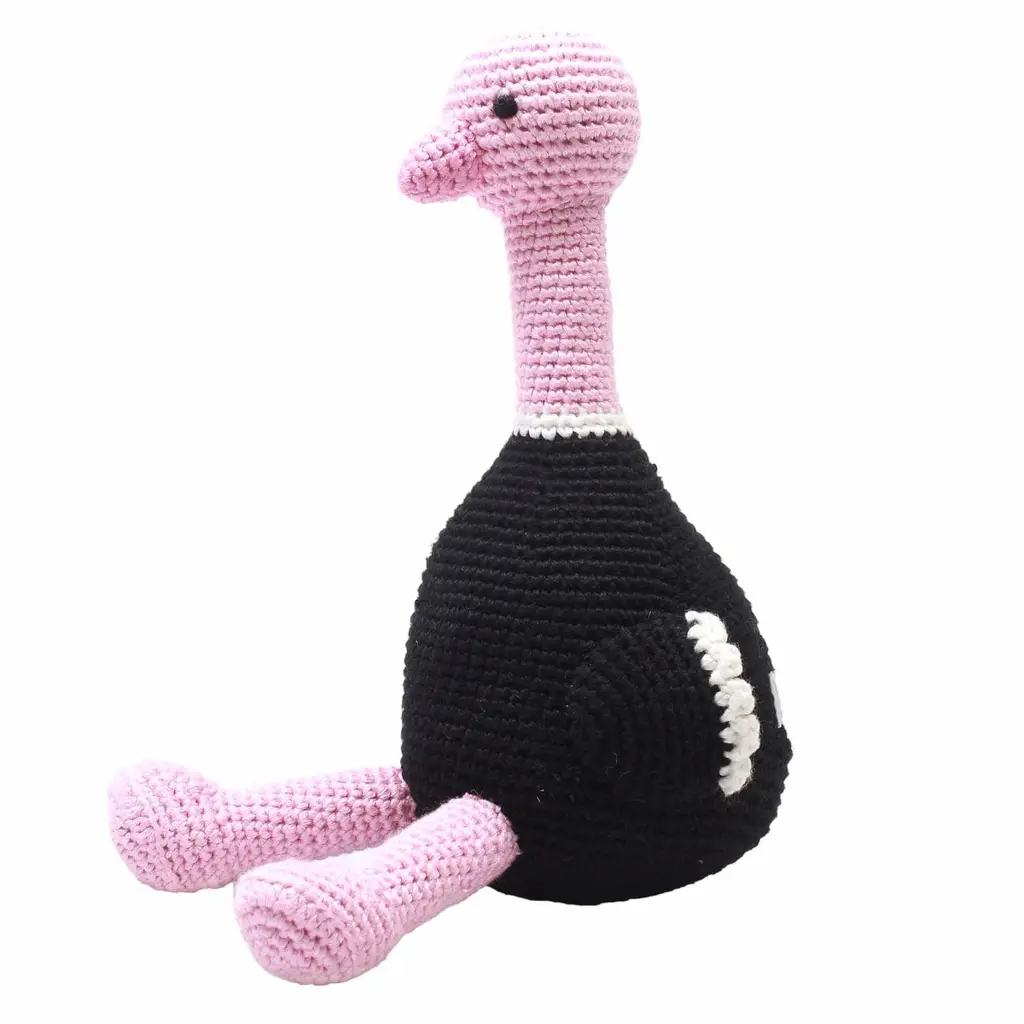 Teddy Bear - Light pink ostrich