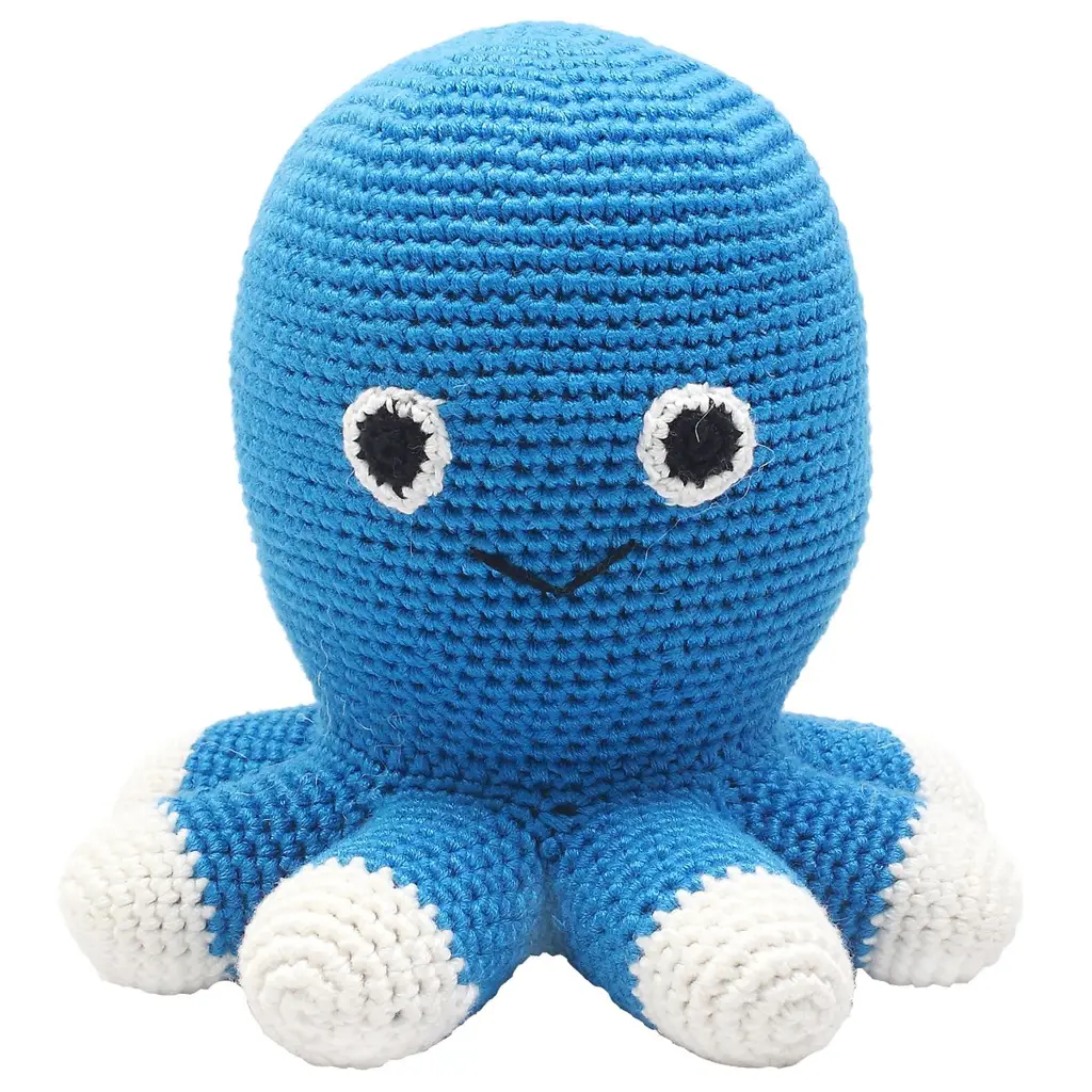 Teddy Bear - Light blue octopus
