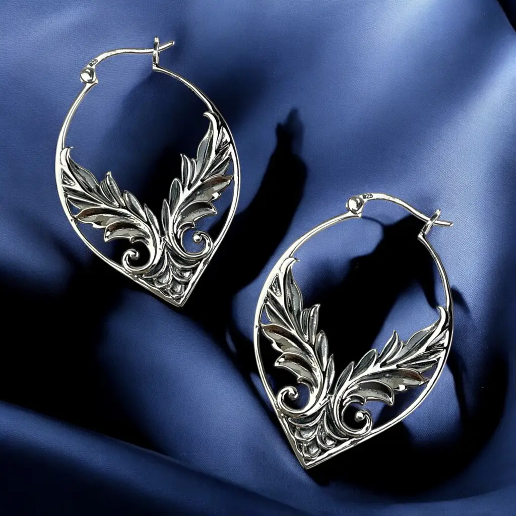 925 Sterling Silver Angel Wing Earrings "Soraya" | Guardian Angel Jewelry Women | Wing earrings | Gift for women EAR925-100