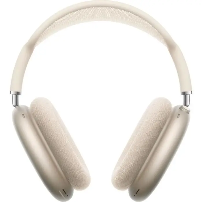 Apple AirPods Max Casque Circum-auriculaire sans Fil, réduction Active du Bruit de Niveau Pro, Mode Transparence, Audio Spatial personnalisé, Recharge USB C, Lumière stellaire