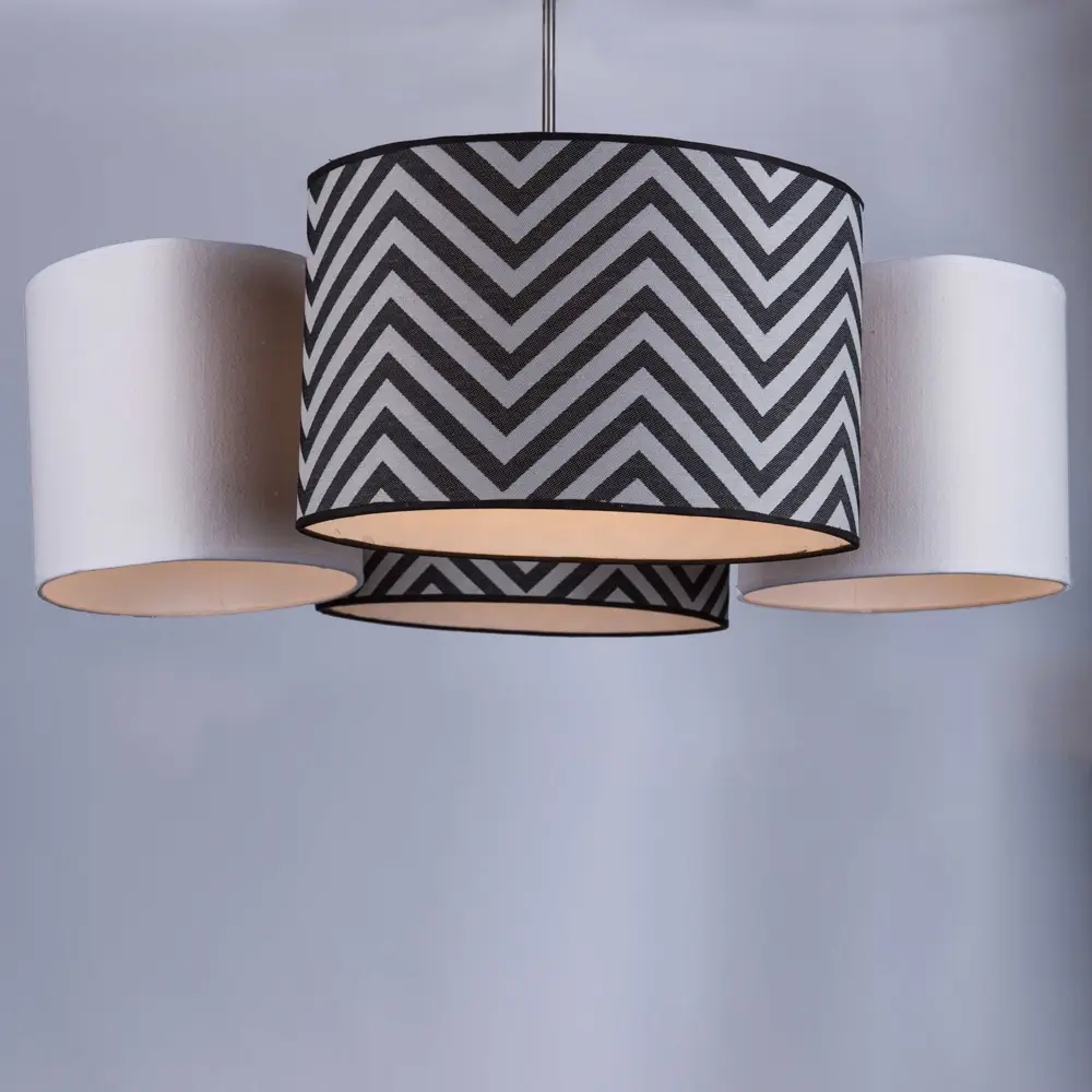 4-light pendant lamp with lampshades - AMP 107