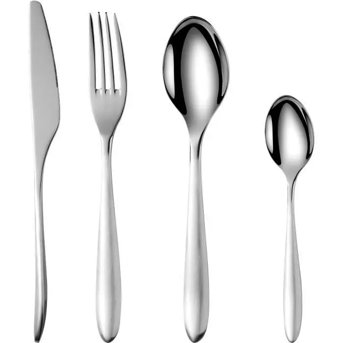 Arthur Martin AM0211 Ménagère 24 pièces Set de couverts de table acier inox pour 6 personnes