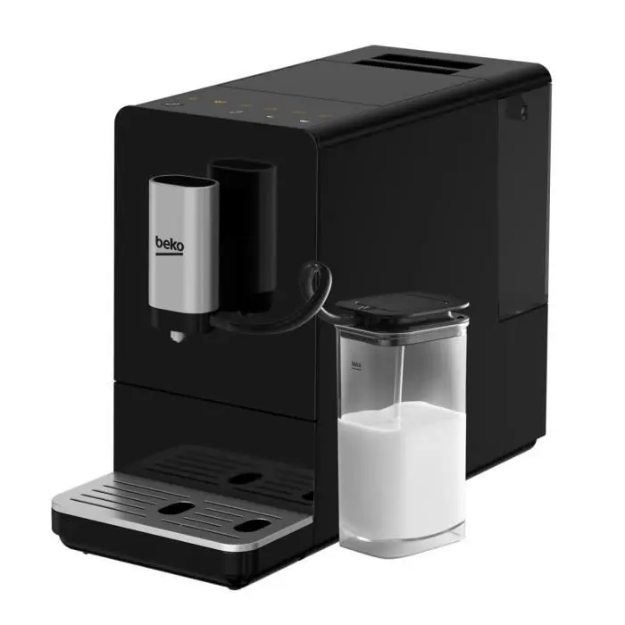 Automatic espresso machine - BEKO - CEG3194B - 1350 W - Milk carafe - Black