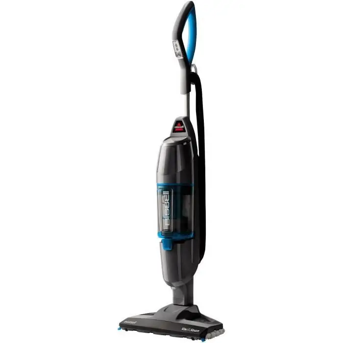 BISSELL Vac & Steam Titanium - 2 en 1 Aspirateur et Nettoyeur Vapeur - Pour les Sols Durs, Carrelages, Parquets - Fonction de Régulation de la Vapeur - Élimine des Bactéries - 81 dB - 1977N