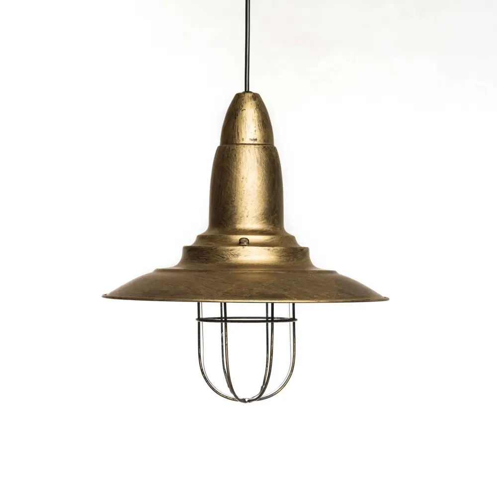 Single-light metal light fixture with mesh - BOAT 623