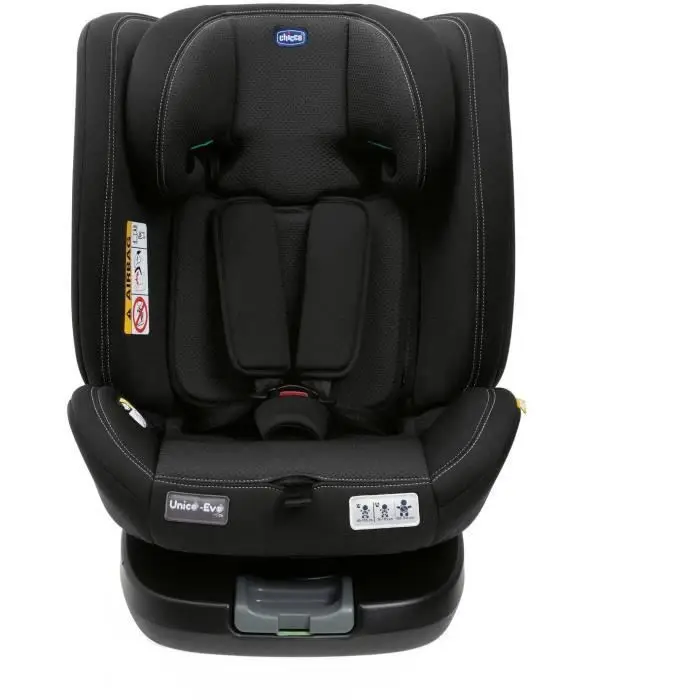Chicco UnicoEvoI-Size, Siège Auto 0-36 Kg, homologué ECE R129/03, Isofix 360° pivotant et inclinable, Groupe 0+/1/2/3 De 0 à 12 ans, Black