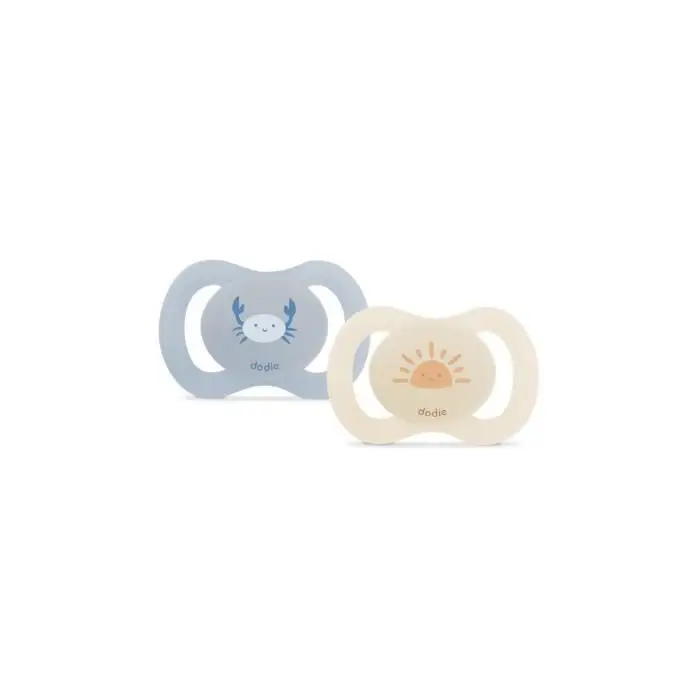 Anatomical pacifier duo - DODIE - 0/2 months - Crab