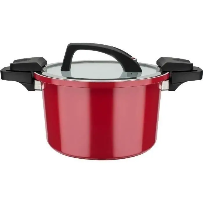 Low pressure cooker - GSW - 24 cm - 6 L - Forged aluminum - Induction - Red