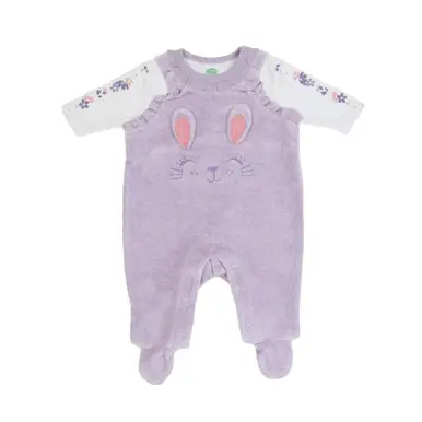 15442 - Salopete + t-shirt long sleeve - AW 22-23 Purple/offwhite, 1 M