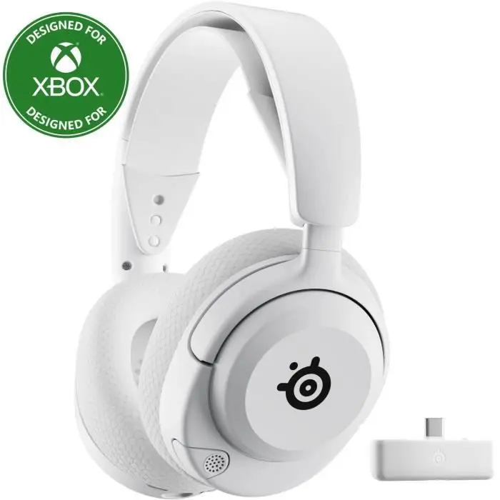 SteelSeries Arctis Nova 5X Wireless Multi-System Gaming Headset - White - Neodymium Magnetic Drivers - 100+ Audio Presets - 60 HR Battery - 2.4GHz Or BT - Gen2.X Mic - Xbox, PC, PS, Switch, Mobile