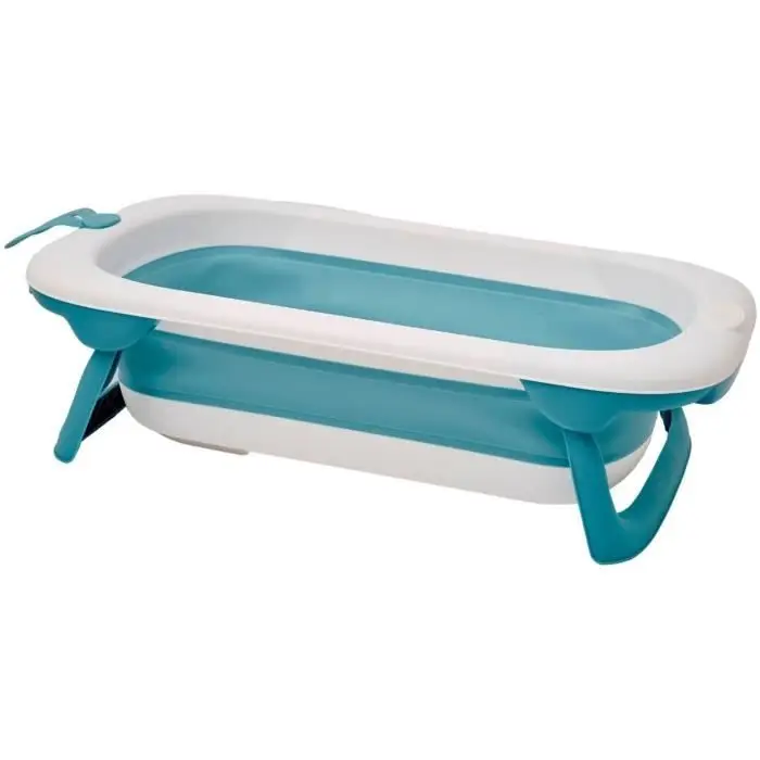 THERMOBABY - Baignoire pliable Bébé BALNEA : Ultra compacte - Design et tendance - Rangement Pratique - Encombrement minimal - Facile d'utilisation