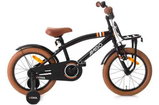 2Cool 16 Inch Boys Coaster Brake Black