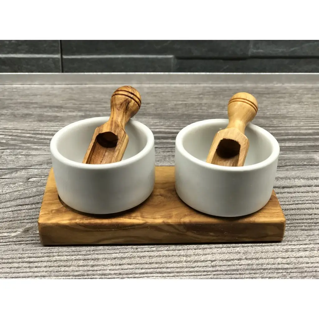 2-piece salt bowl FANO2 with salt shovel
